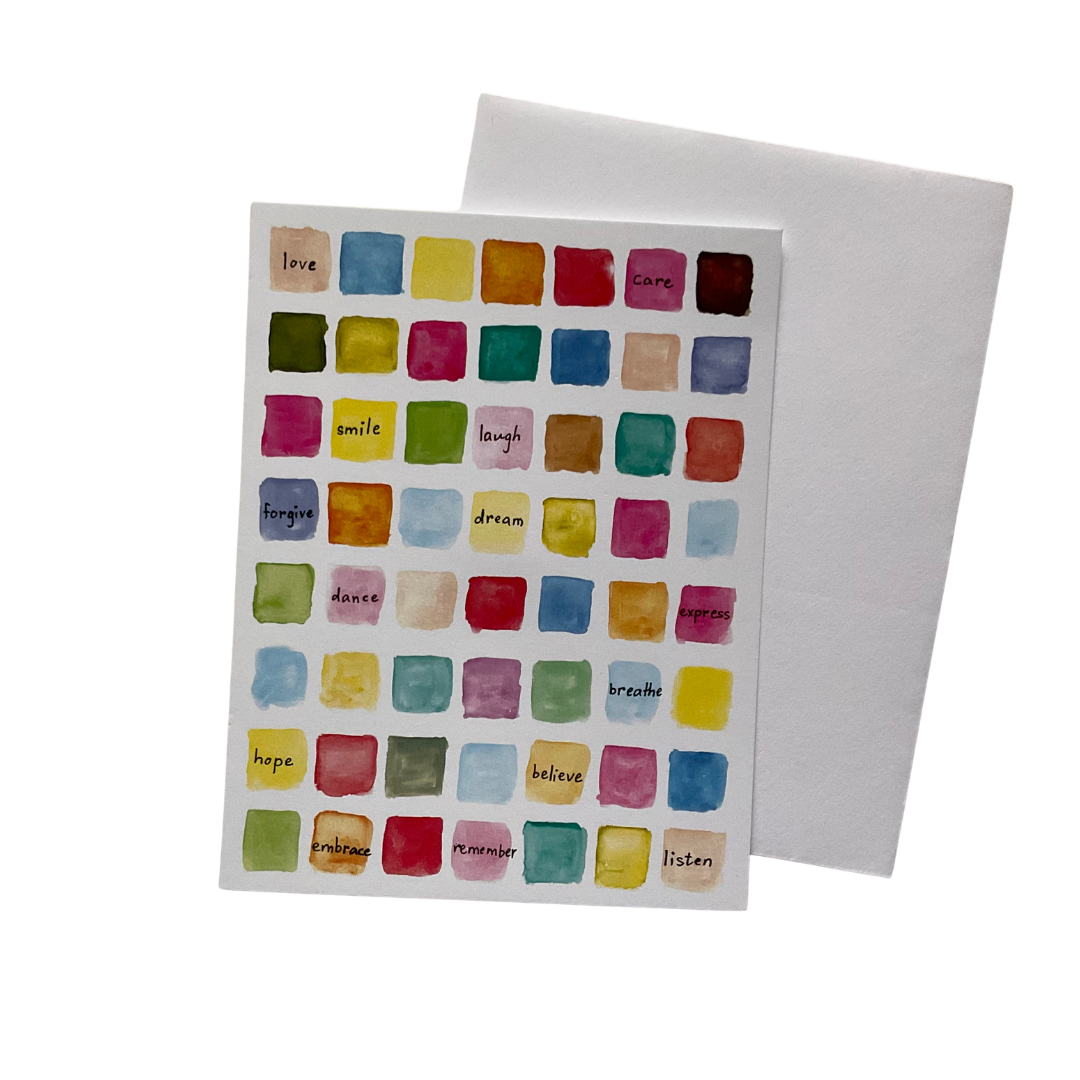 Love Care Smile Notecard