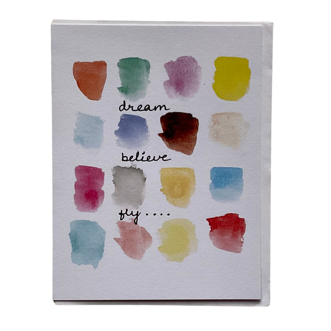 Dream Believe Fly Notecard