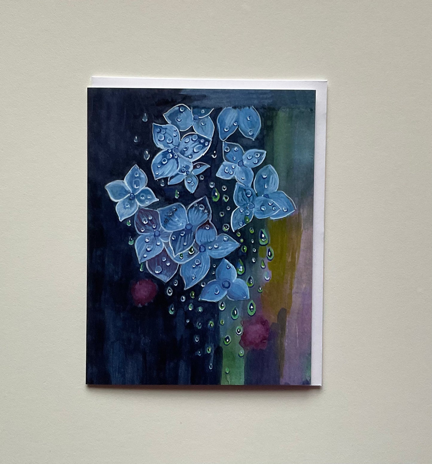 Blue Flowers Notecard