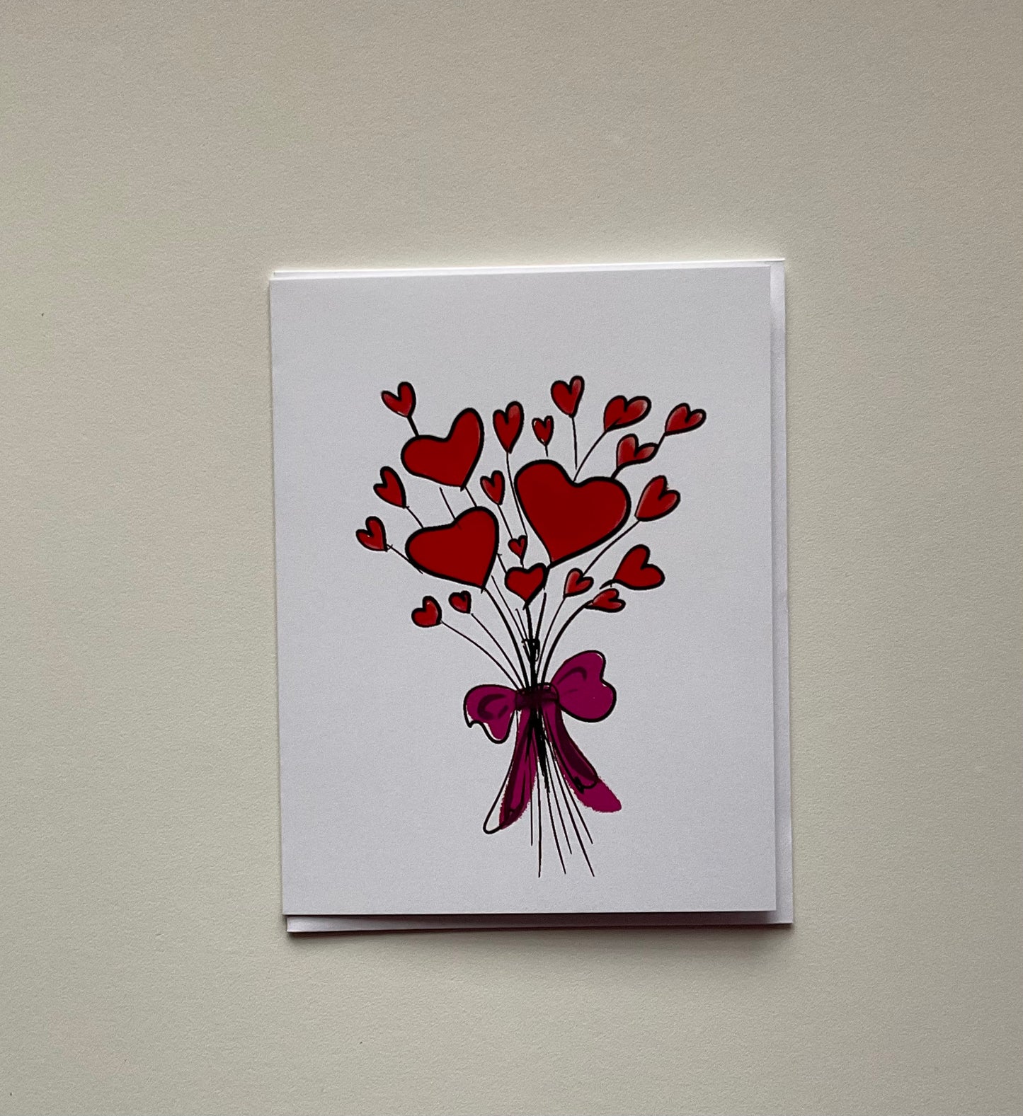 Heart Bouquet Notecard
