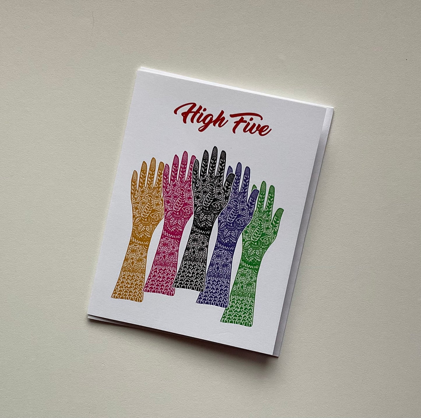 High Five Notecard