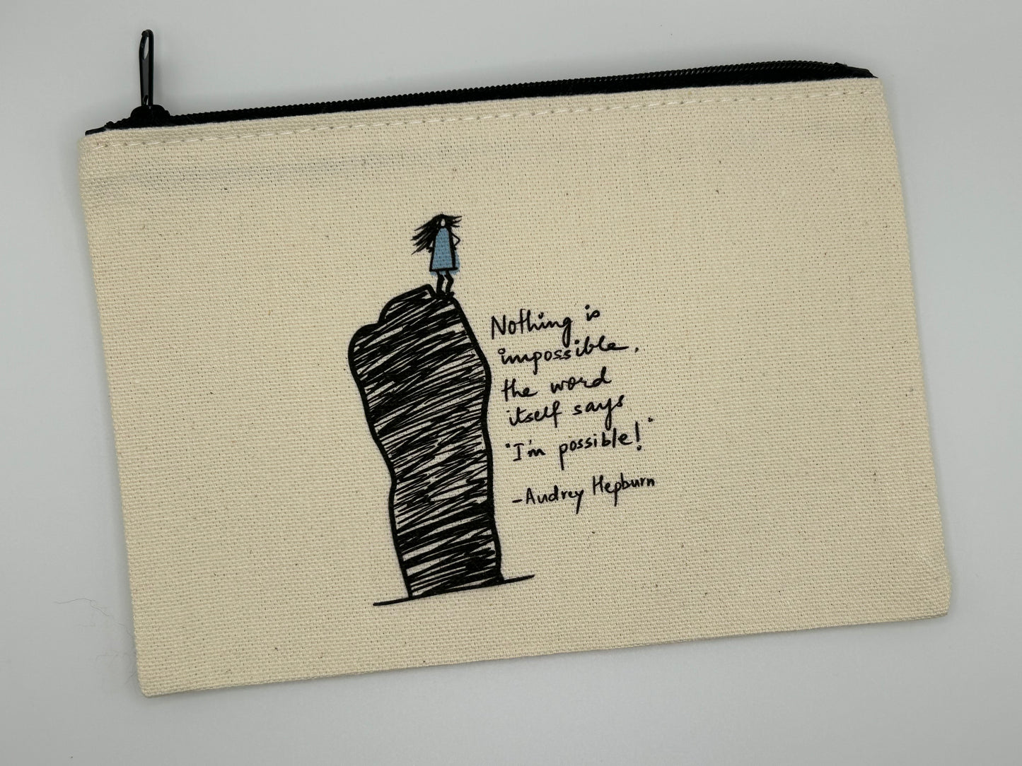 Audrey Hepburn Canvas Pouch
