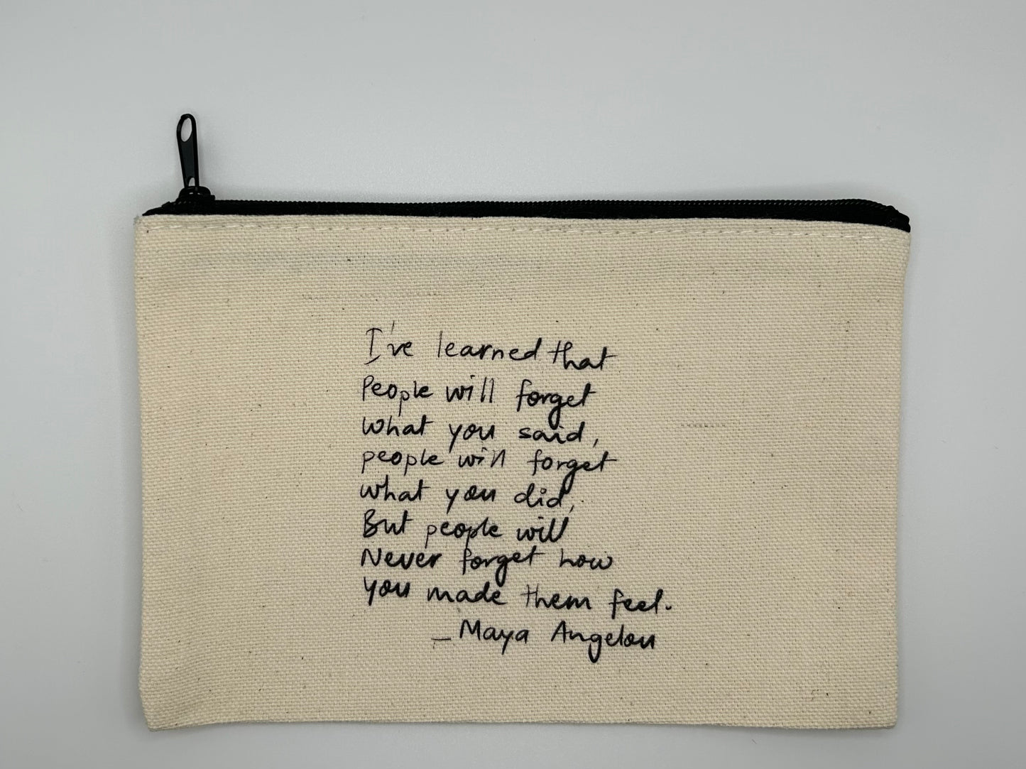 Angelou Canvas Pouch