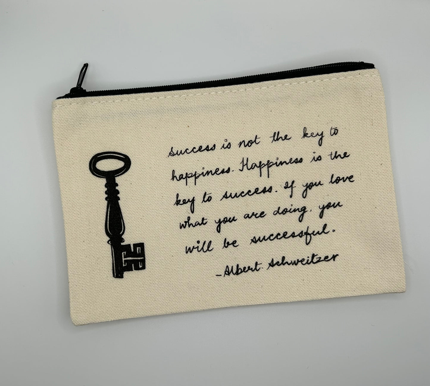 Success Key Canvas Pouch