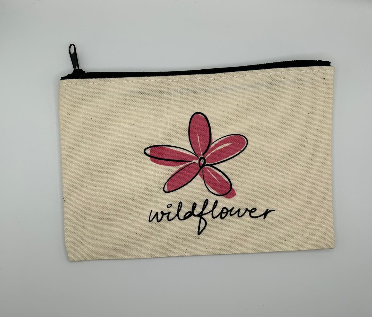 Wildflower Canvas Pouch