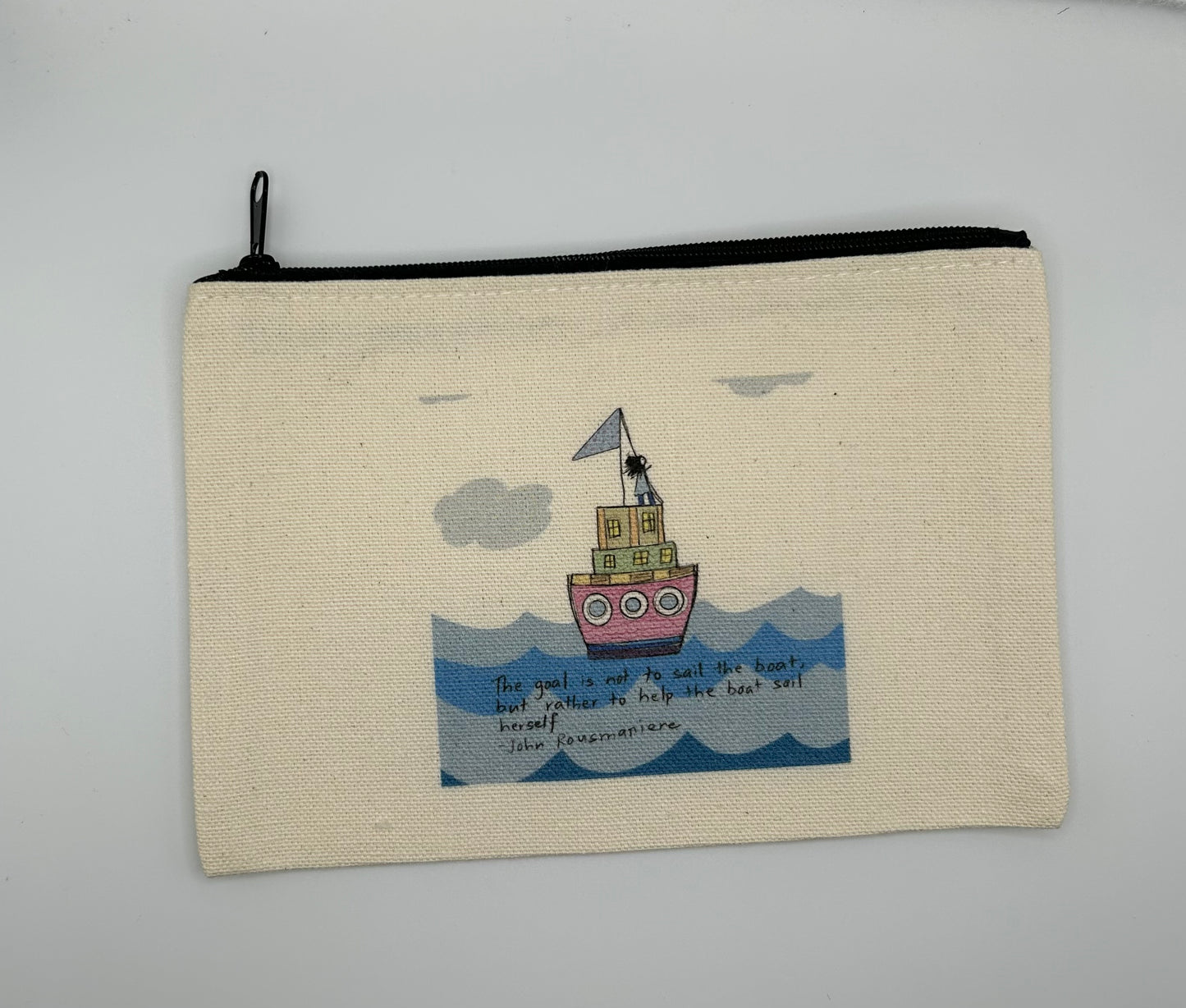 Sail Boat Canvas Pouch