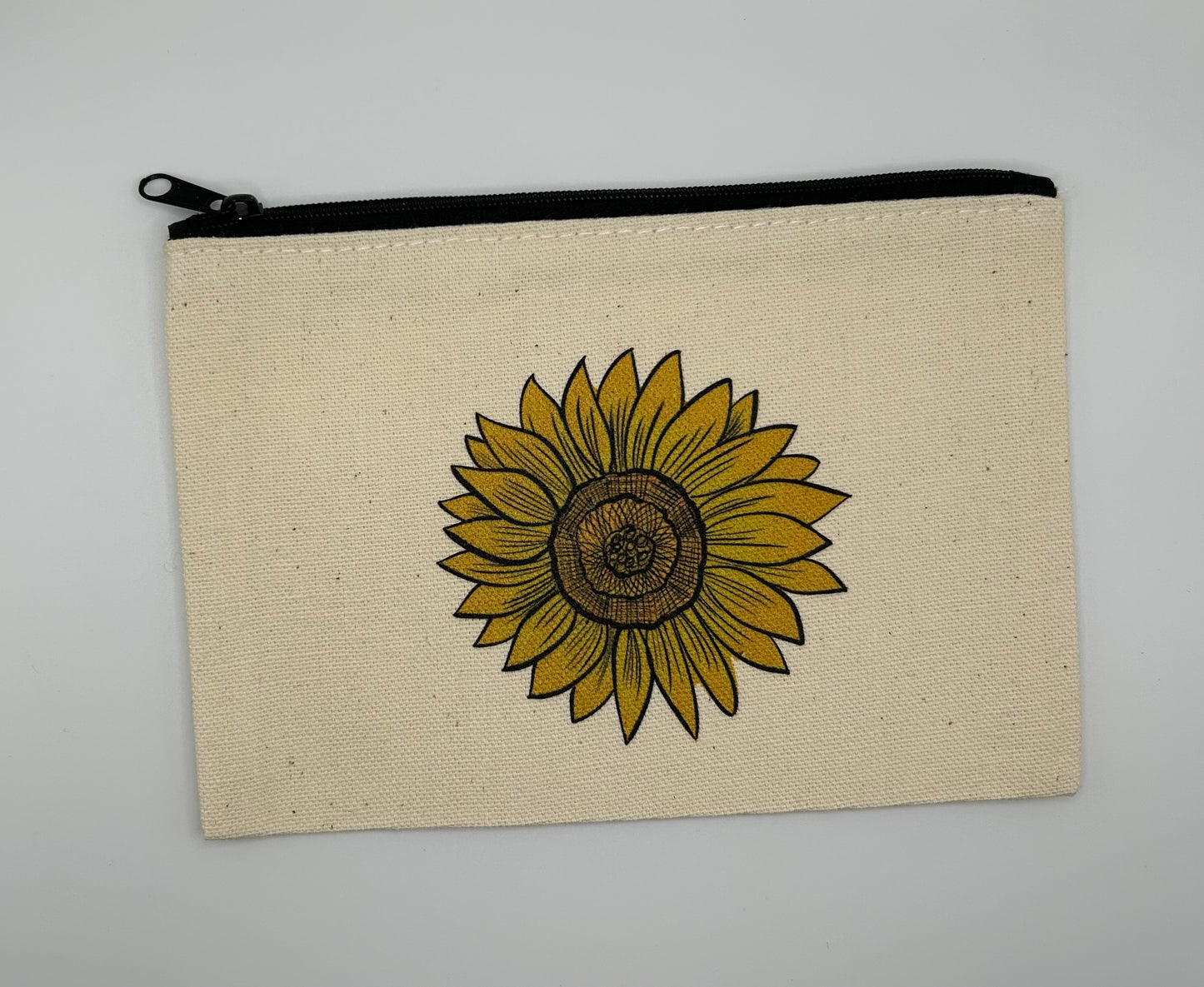 Sunflower Canvas Pouch