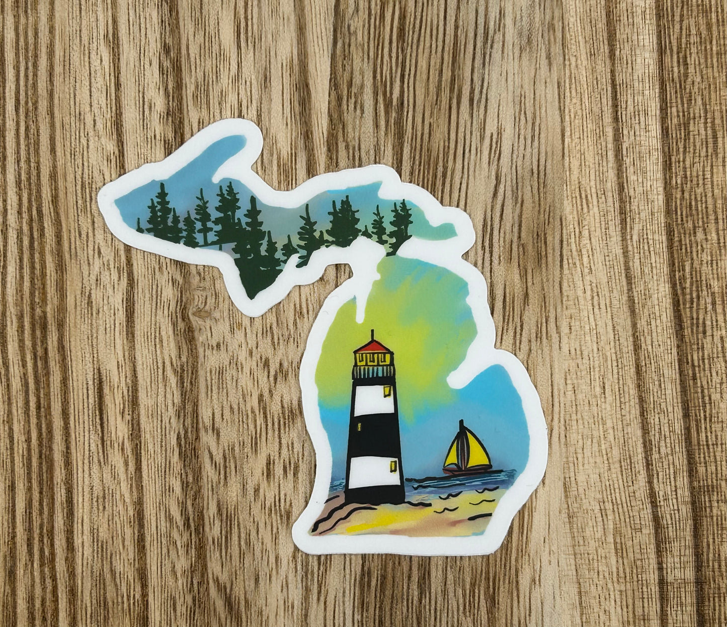 Michigan Lighthouse Sticker