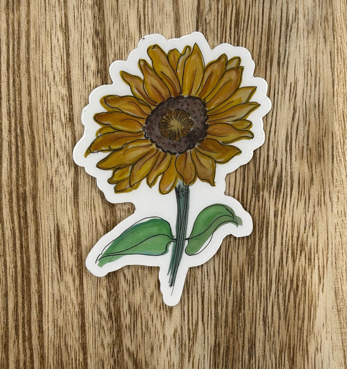 Shady Sunflower Sticker