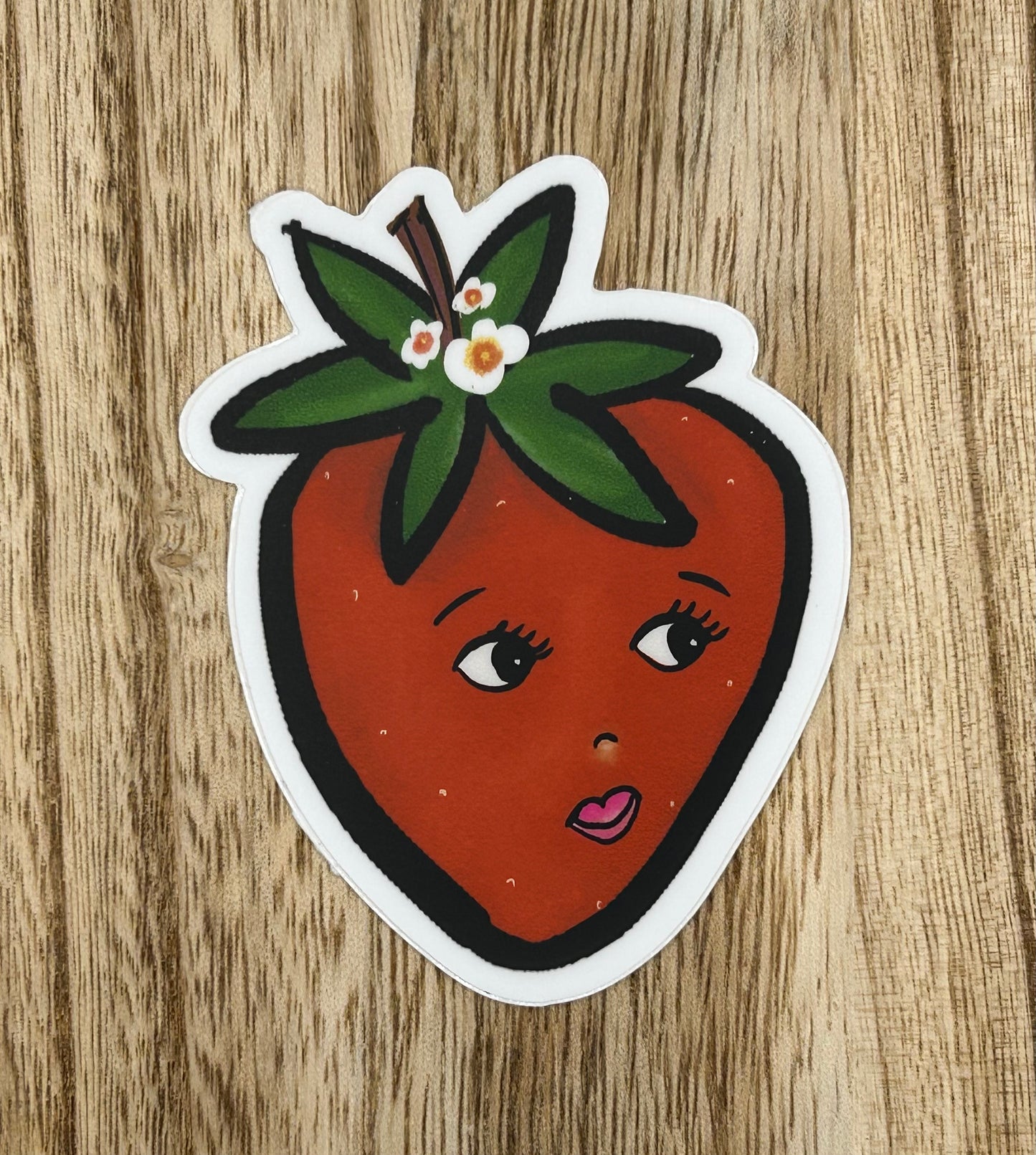 Sandy Strawberry Sticker