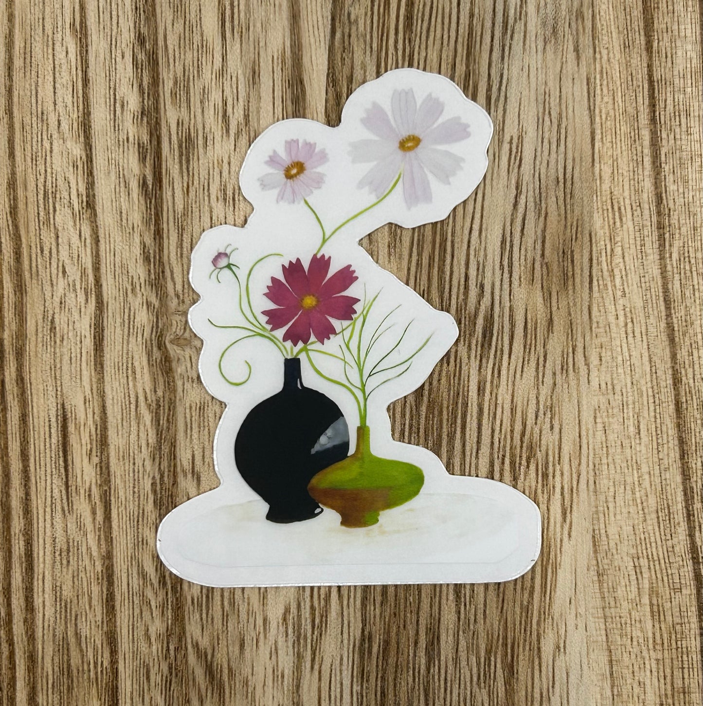 Flower White Sticker