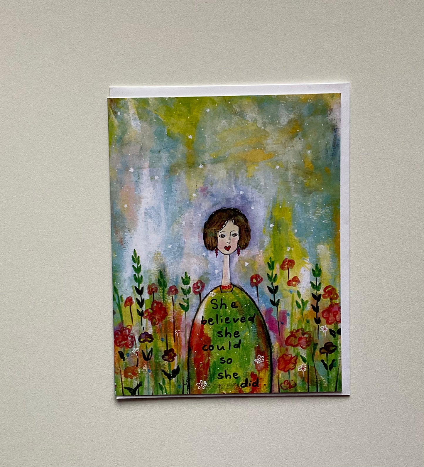 She Believed Notecard