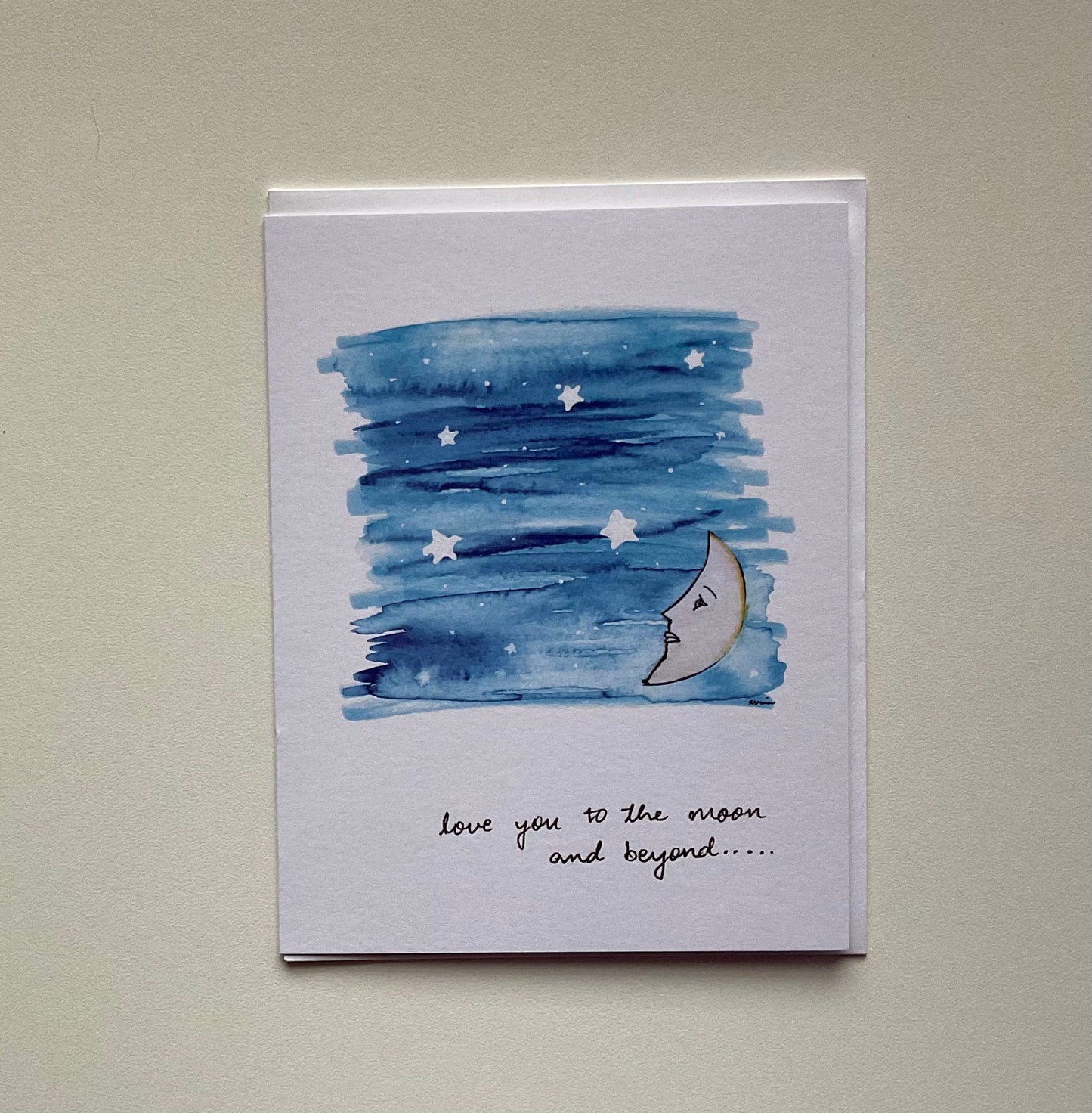 To The Moon And Beyond Notecard