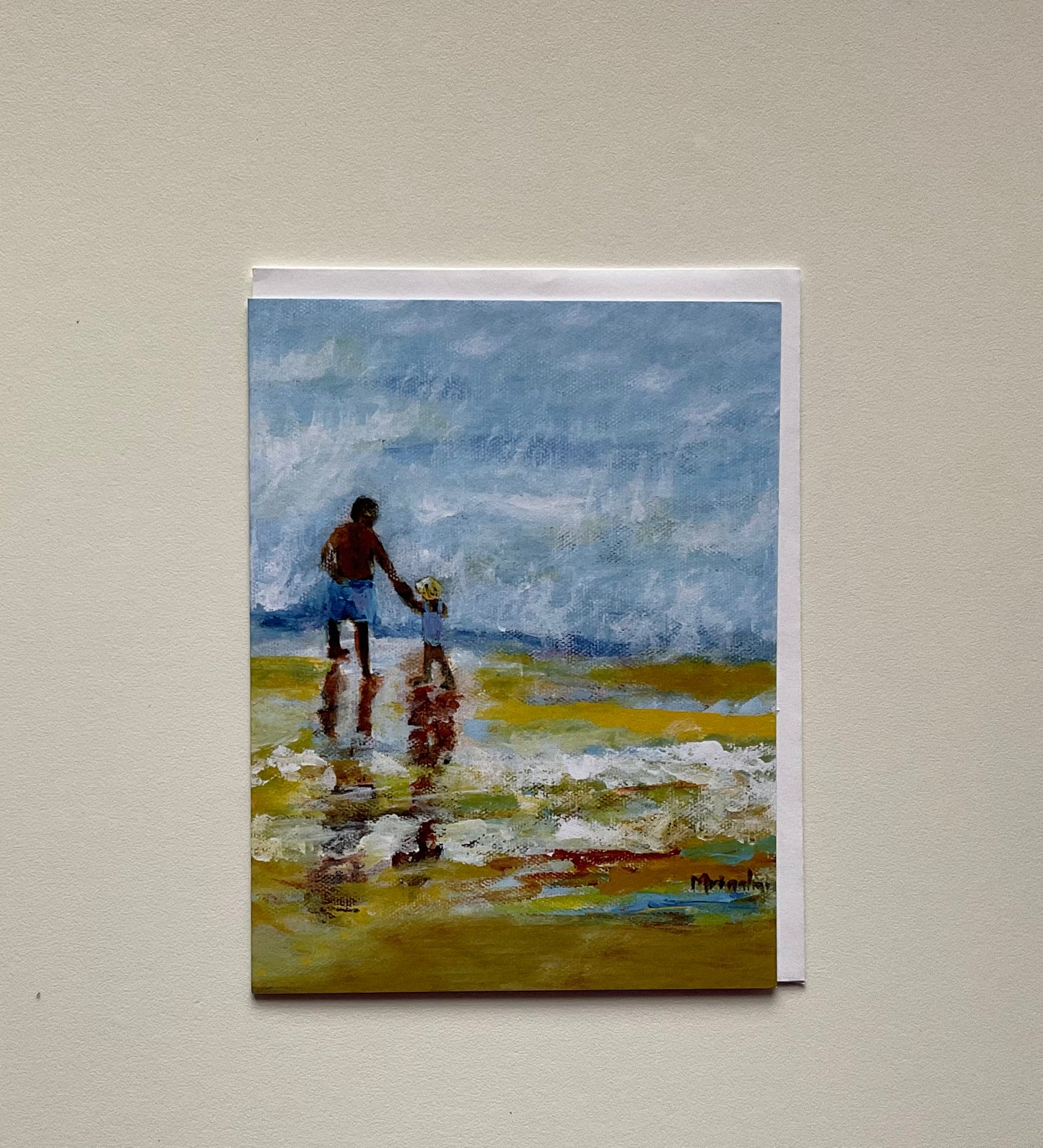 With Dad Notecard